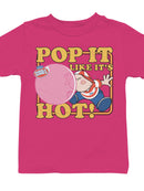 Officially Licensed Dubble Bubble Pop It Like It's Hot Bubble Gum Youth's T-shirt