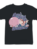 Officially Licensed Dubble Bubble Don't Burst My Bubble - Retro Design Youth's T-shirt