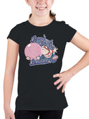 Officially Licensed Dubble Bubble Don't Burst My Bubble - Retro Design Youth's T-shirt
