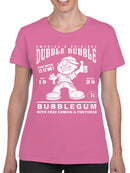 Officially Licensed Dubble Bubble Classic Gum Advertisement Women's T-shirt