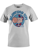 Officially Licensed Dubble Bubble Blowing Up with Dubble Bubble Men's T-shirt