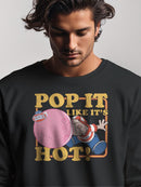 Officially Licensed Dubble Bubble Pop It Like It's Hot Gum Men's Sweatshirt