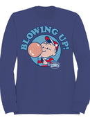 Officially Licensed Dubble Bubble Blowing Up with Men's Sweatshirt
