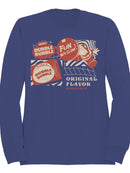 Officially Licensed Dubble Bubble Retro Gum Packaging Design Men's Sweatshirt