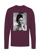 Frida Kahlo Reflective Portrait of a Woman with Braided Hair Women's Long Sleeve