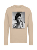 Frida Kahlo Reflective Portrait of a Woman with Braided Hair Women's Long Sleeve