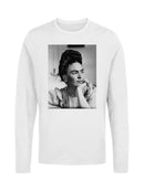 Frida Kahlo Reflective Portrait of a Woman with Braided Hair Women's Long Sleeve