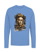 Frida Kahlo Rebel Bloom Art Portrait Women's Long Sleeve