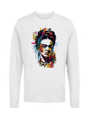 Frida Kahlo Vibrant Abstract Portrait Women's Long Sleeve