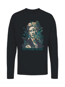 Frida Kahlo Unstoppable Bloom: Artistic Floral Portrait Women's Long Sleeve