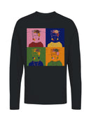 Frida Kahlo Pop Art Floral Portrait Women's Long Sleeve