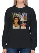 Frida Kahlo Viva El Arte: Celebrating Iconic Portraits Women's Sweatshirt