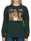 Frida Kahlo Celebrating Iconic Self-Portraits Women's Sweatshirt