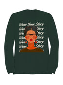 Frida Kahlo Embrace Your Narrative: A Colorful Portrait Women's Sweatshirt