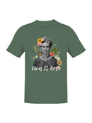 Frida Kahlo Viva El Arte - A Celebration of Art and Nature Men's T-shirt