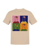 Frida Kahlo Pop Art Floral Portrait Women's T-shirt