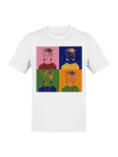 Frida Kahlo Pop Art Floral Portrait Women's T-shirt