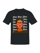 Frida Kahlo Embrace Your Narrative: A Colorful Portrait Women's T-shirt