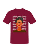 Frida Kahlo Embrace Your Narrative: A Colorful Portrait Women's T-shirt