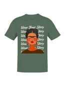 Frida Kahlo Embrace Your Narrative: A Colorful Portrait Women's T-shirt