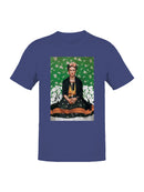 Frida Kahlo Vibrant Portrait with Floral Background Women's T-shirt