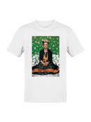 Frida Kahlo Vibrant Portrait with Floral Background Women's T-shirt