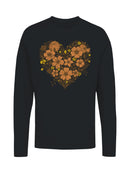 Floral Heart Graphic Women's Long Sleeve