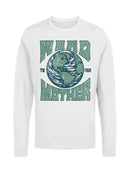 Earth Awareness Typography Design Women's Long Sleeve