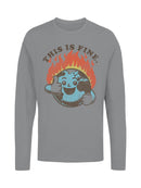 Smiling Earth on Fire Women's Long Sleeve