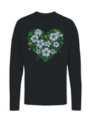 Floral Heart Design Women's Long Sleeve