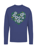 Floral Heart Design Women's Long Sleeve