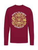 Down to Earth Literally Skeleton Art Women's Long Sleeve