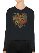 Heart of the Forest: Fungal Harmony Women's Long Sleeve