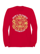 Down to Earth Literally Skeleton Art Men's Sweatshirt