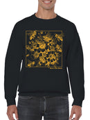 Save the Bees Floral Design Men's Sweatshirt