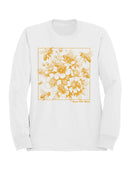 Save the Bees Floral Design Men's Sweatshirt