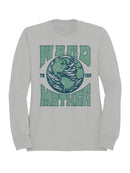 Earth Awareness Typography Design Men's Sweatshirt