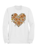 Floral Heart Design Men's Sweatshirt