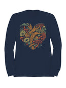 Heart of the Forest: Fungal Harmony Men's Sweatshirt