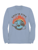 Smiling Earth on Fire Men's Sweatshirt