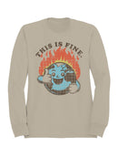 Smiling Earth on Fire Men's Sweatshirt