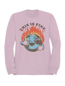 Smiling Earth on Fire Women's Sweatshirt