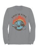 Smiling Earth on Fire Women's Sweatshirt