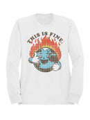 Smiling Earth on Fire Women's Sweatshirt