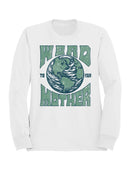 Earth Awareness Typography Design Women's Sweatshirt