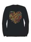 Heart of the Forest: Fungal Harmony Women's Sweatshirt