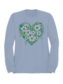 Floral Heart Graphic Women's Sweatshirt