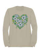 Floral Heart Graphic Women's Sweatshirt