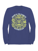 Down to Earth Literally Skeleton Art Women's Sweatshirt