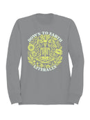 Down to Earth Literally Skeleton Art Women's Sweatshirt